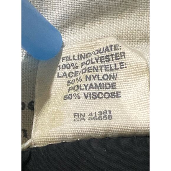 Ralph Lauren Denim & Supply Puffer Vest Lace Zip Up Snap Up Black Womens Size XS - Picture 8 of 12